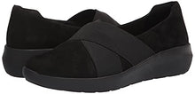 Load image into Gallery viewer, Clarks Women's Kayleigh Slip Loafer, Black Suede, 9 Wide