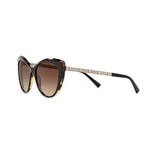 Load image into Gallery viewer, Versace VE4348 Sunglasses 517713-57 - Black/Havana Frame, Brown Gradient VE4348-517713-57