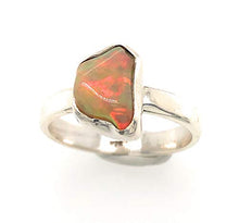 Load image into Gallery viewer, Natural Ethiopian Opal 925 Solid Sterling Silver Ring Size 6