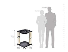 Load image into Gallery viewer, AmazonBasics Cat Condo Tree Tower With Hammock Bed And Scratching Post, 16 x 20 x 16 Inches, Gray