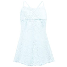 Load image into Gallery viewer, CinCili Girls Swim Cover Ups Beach Crochet Mesh Crossback Swimsuits Cover Up Dress for Girls 4-12 Years (S, baise)