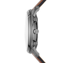 Load image into Gallery viewer, Fossil Men's Neutra Quartz Stainless Steel and Leather Chronograph Watch, Color: Smoke, Amber (Model: FS5512)