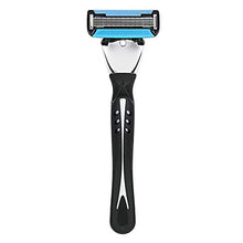 Load image into Gallery viewer, Amazon Brand - Solimo 5-Blade MotionSphere Razor for Men with Dual Lubrication and Precision Trimmer, Handle & 16 Cartridges (Cartridges fit Solimo Razor Handles only)