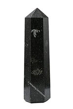 Load image into Gallery viewer, Large Nuummite Crystal Towers ~ Natural Healing Crystal Point Obelisk for Reiki Healing and Crystal Grid (5.5" to 6" INCH)