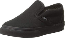 Load image into Gallery viewer, Vans Boys' Classic Slip-On Black/Black 1.5