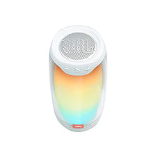 Load image into Gallery viewer, JBL Pulse 4 - Portable Bluetooth Speaker with 360 degrees LED lights, powerful sound and deep bass, IPX7 waterproof, 12 hours of playtime, JBL PartyBoost for multiple speaker pairing (White)
