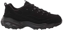 Load image into Gallery viewer, Skechers Sport womens D'LITES FRESH START Memory Foam Lace-up Sneaker,Black Silver,6.5 M US