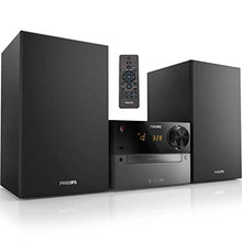 Load image into Gallery viewer, PHILIPS Bluetooth Stereo System for Home with CD Player, Wireless Streaming, MP3, USB, Audio in, FM Radio, 15W, Micro Music Sound System