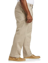 Load image into Gallery viewer, DXL Big and Tall Essentials Flat-Front Twill Pants, Khaki, 60W X 32L