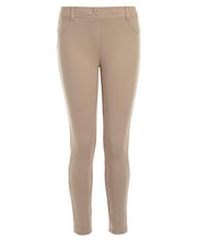 Load image into Gallery viewer, Nautica girls School Uniform Stretch Interlock Jegging Leggings, Khaki, 7 US