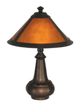 Load image into Gallery viewer, Dale Tiffany TA90191 Hunter Mica Accent Lamp, Antique Bronze and Mica Shade