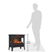 Load image into Gallery viewer, Duraflame 3D Infrared Electric Fireplace Stove with Remote Control - Portable Indoor Space Heater - DFI-5010 (Black)