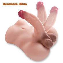 Load image into Gallery viewer, Male Torso Sex Doll for Women with Flexible Realistic Dildo and Balls, Toys Couple Adult Toys Love Doll with Tight Anal Hole and Flat Base Unisex Masturbation Sex Toys for Women Couple (6.2LB)