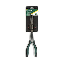 Load image into Gallery viewer, SATA Straight Body Double x-Pliers, with Green Handles & A Long-Nose Design for Access in Tight Spaces - ST70711, 45° Tip