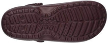 Load image into Gallery viewer, Crocs Men's and Women's Classic Lined Clog | Warm and Fuzzy Slippers, Burgundy/Burgundy, 15 Women 13 Men US