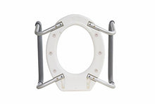 Load image into Gallery viewer, Essential Medical Supply Elevated Toilet Seat with Arms, Elongated, 19.5 x 14 x 3.5 Inch