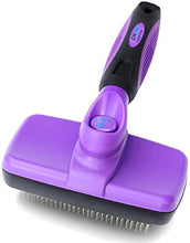 Load image into Gallery viewer, GM Pet Supplies Self Cleaning Slicker Brush | This is The Best Dog and Cat Brush for Shedding and Grooming | Our Pet Brushes Are Suitable for All Hair Lengths