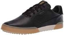 Load image into Gallery viewer, adidas Men's Adicross Retro Golf Shoe, core Black/Gold Metallic/Gum, 15 Medium Wide US