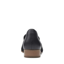 Load image into Gallery viewer, Clarks womens Juliet Hayes Loafer Flat, Black Suede, 8 US