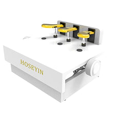 Load image into Gallery viewer, HOSEYIN Wood Adjustable Lifting Piano Pedal Extender Bench for Kids, Height Adjustable Piano Foot Pedal,Design with 3 Pedal(Bright White)