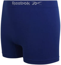Load image into Gallery viewer, Reebok Girls? Underwear - Seamless Cartwheel Shorties (3 Pack), Size X-Large, Blue/White/Black