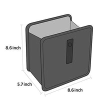 Load image into Gallery viewer, KMMOTORS Foldable Car Garbage Can Patented Car Waste Basket Comfortable Multifuntional Vegan Leather and Oxford Clothes Car Organizer Car Trash Can (Medium, Beige)
