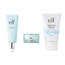 Load image into Gallery viewer, e.l.f., Hello, Hydration Start Set, Lightweight, Nourishing, Moisturizing , Cleanses, Removes Dirt and Makeup, Minimizes Dark Circles, Cleanser, Moisturizer, Eye Cream, 3.71 Fl Oz + 2.53 Fl Oz + 0.49