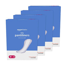Load image into Gallery viewer, Amazon Basics Daily Pantiliner, Extra Long Length, 272 Count, 4 Packs of 68 (Previously Solimo)