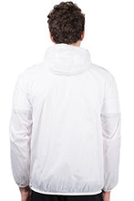 Load image into Gallery viewer, Ultra Game NFL New Orleans Saints Mens Quarter Zip Pullover Hoodie Packable Windbreaker Jacket, White, Small