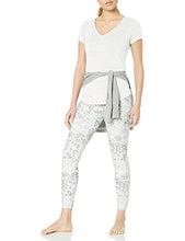 Load image into Gallery viewer, Amazon Brand - Core 10 Women's Pima Cotton Blend Short Sleeve V-Neck T-Shirt, Light grey spacedye, Medium