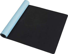 Load image into Gallery viewer, ZURA Ohm (Blue Relax Mat) - Eco-Friendly Combo Yoga Mat, Nonslip Grip w/Printed Microfiber - Extra Long - 3.5mm Thick, Soft - 100% Natural Rubber & Non-Toxic, Machine Washable