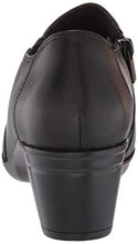 Load image into Gallery viewer, Clarks womens Emslie Warren Slip On Loafer, Black Leather, 7.5 US