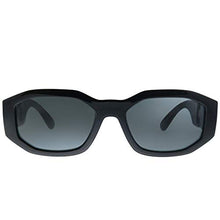 Load image into Gallery viewer, Versace VE 4361 GB1/87 Black Plastic Geometric Sunglasses Grey Lens