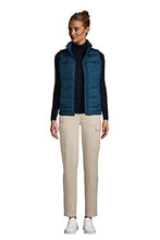 Load image into Gallery viewer, Lands' End Womens Puffer Down Vest Burnt Caramel Leopard Print Plus 2x