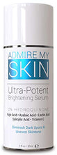 Load image into Gallery viewer, Admire My Skin Ultra-Potent Brightening Serum Dark Spot Corrector Remover 2% Hydroquinone Melasma Treatment Fade Cream with Kojic Acid Vitamin C, Salicylic Acid, Azelaic Acid, Lactic Acid Peel (1oz)