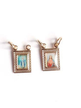 Load image into Gallery viewer, Scapular Catholic Sacred Heart of Jesus and Miraculous Medal Necklace