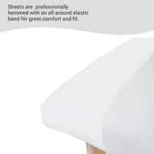 Load image into Gallery viewer, ForPro Premium Microfiber 3-Piece Massage Sheet Set, White, Ultra-Light, Stain and Wrinkle-Resistant, Includes Massage Flat Sheet, Massage Fitted Sheet, and Massage Face Rest Cover