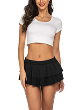 Load image into Gallery viewer, Avidlove Women Role Play Schoolgirl Skirt Lingerie Mini Pleated Skirts(Rose,XS)
