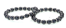 Load image into Gallery viewer, Women's Magnetic Hematite Bracelets with Shiny Rhinestones by PURPLE WHALE| Heals Arthritis and General Pain, Gemstones for Healthy Blood Circulation – Set of 2
