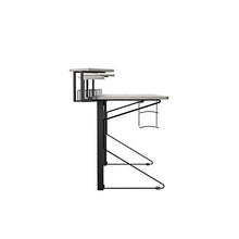 Load image into Gallery viewer, DAR CORE Computer Gaming Desk, Standard, Gray/Black