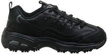 Load image into Gallery viewer, Skechers Sport womens D'LITES FRESH START Memory Foam Lace-up Sneaker,Black Silver,6.5 M US