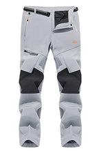 Load image into Gallery viewer, TACVASEN Men's Pants Waterproof Windproof Skiing Pants with Multi Pockets, Light gray, 34