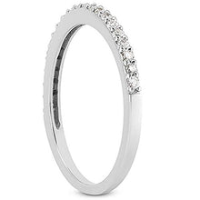 Load image into Gallery viewer, AGS Certified 1/4 Carat TW White Diamond Band in 10K White Gold