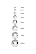 Load image into Gallery viewer, 14K White Gold Ball Stud Earrings (4mm - White Gold)