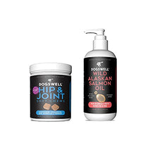 Load image into Gallery viewer, DOGSWELL Supplement Bundle - Wild Alaskan Salmon Oil, 32oz + Hip & Joint Soft Chews, 1 Pound
