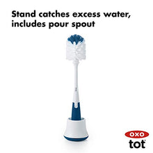 Load image into Gallery viewer, OXO Tot Bottle Brush with Nipple Cleaner and Stand, Navy
