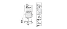 Load image into Gallery viewer, Steelcase Amia Task Chair: Platinum Frame/Base - 4 Way Adjustable Arms - Standard Carpet Casters