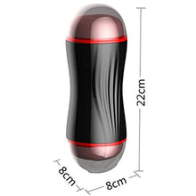 Load image into Gallery viewer, YOURUOMEI 2-en-1 Sensación Real Realista Ṗôckét Pušsÿ Juguetes para Hombre con Taza Juguete Relajación Abultada Interna 3D para Mejorar la Sensibilidad Los Hombres Regalo Novio,Black