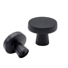 Load image into Gallery viewer, goldenwarm 15 Pack Black Cabinet Knobs Round Kitchen Cabinet Hardware - LS5310BK Mushroom Bathroom Cabinet Knobs Heavy Cabinet Door Knobs Samll Cabinet knobs, 1.27 Inch Diameter