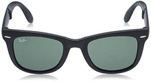 Load image into Gallery viewer, Ray-Ban RB4105 Folding Wayfarer Sunglasses, Matte Black/Green, 50 mm